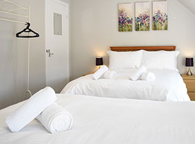 Family Triple room accommodation in Portree at Rooms on the High Street with WIFI